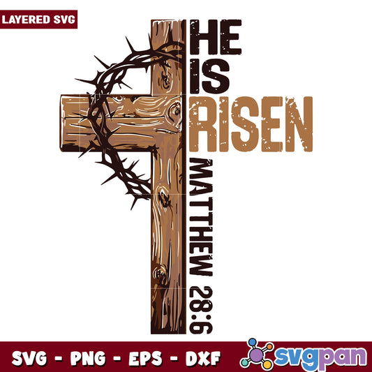 He is risen matthew design svg, the love of gof svg, love for god