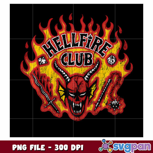 Helfire club png, stranger things​ png, netfllix png