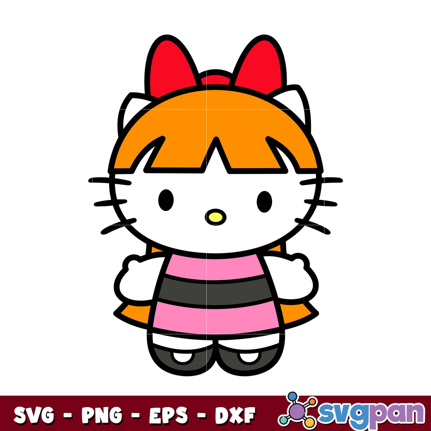 Hello Kitty blossom svg, hello kitty svg, powerpuff girls svg