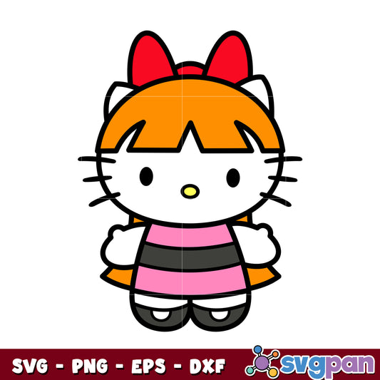 Hello Kitty blossom svg, hello kitty svg, powerpuff girls svg