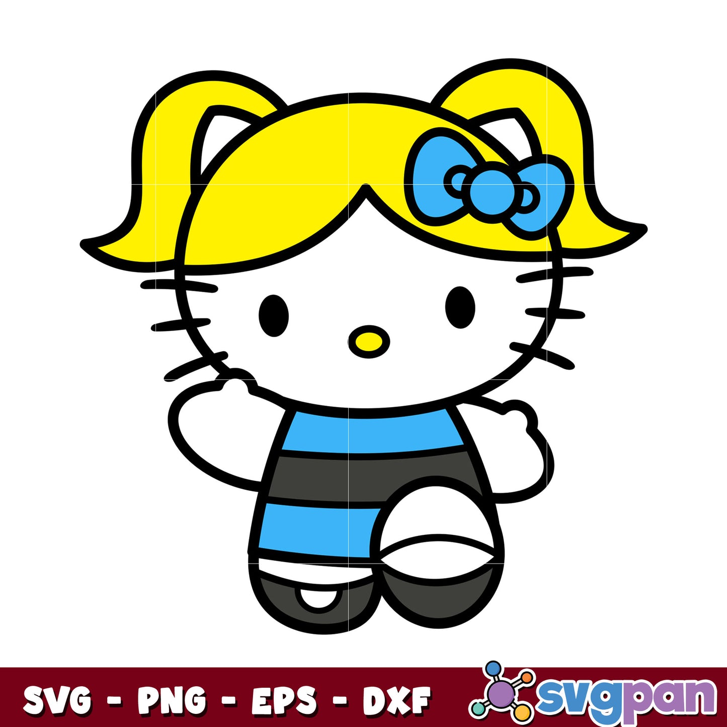 Hello Kitty bubbles design svg, hello kitty svg, bubbles svg​