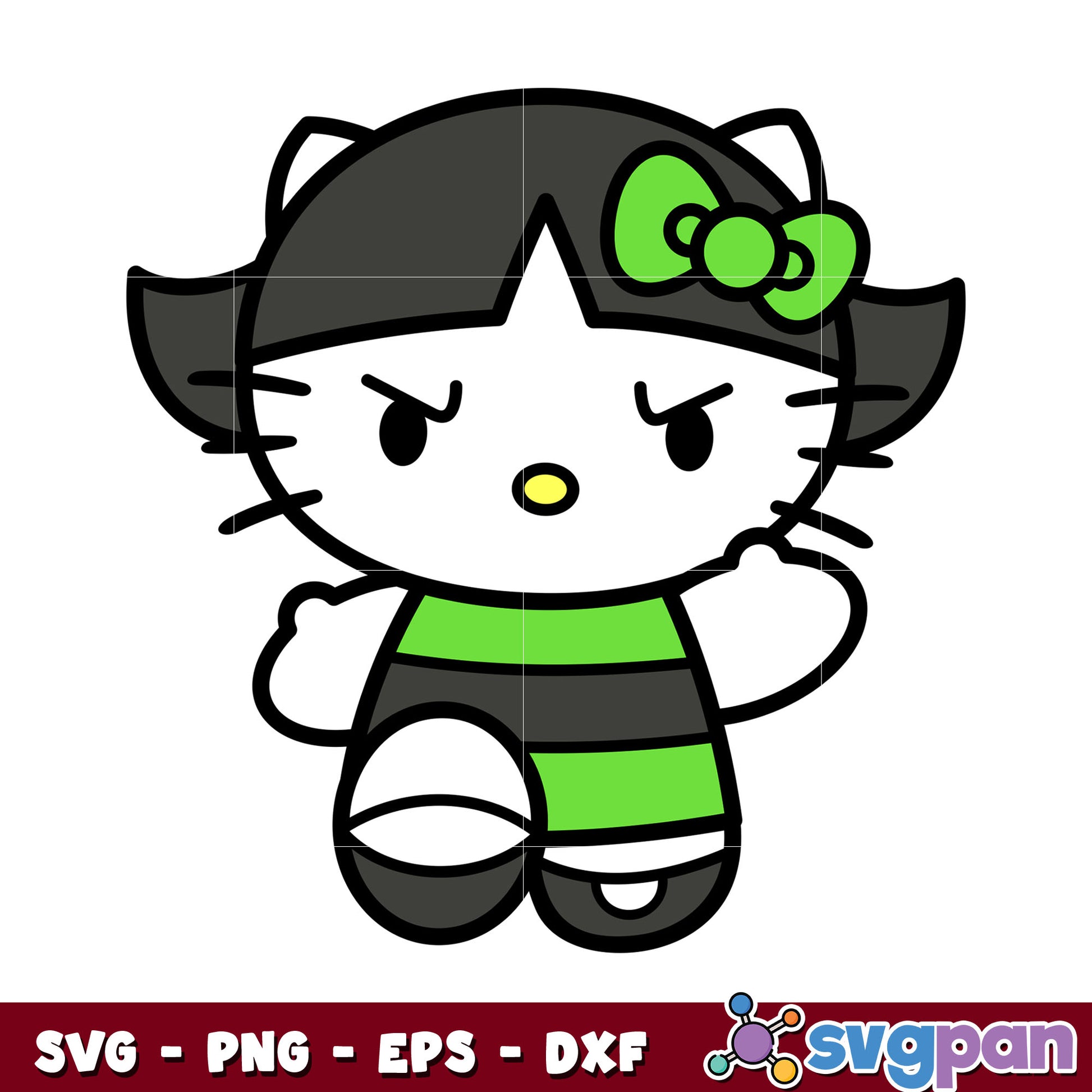 Hello Kitty buttercup svg, hello kitty svg, powerpuff girls svg