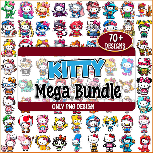 Hello kitty cosplay png bundle