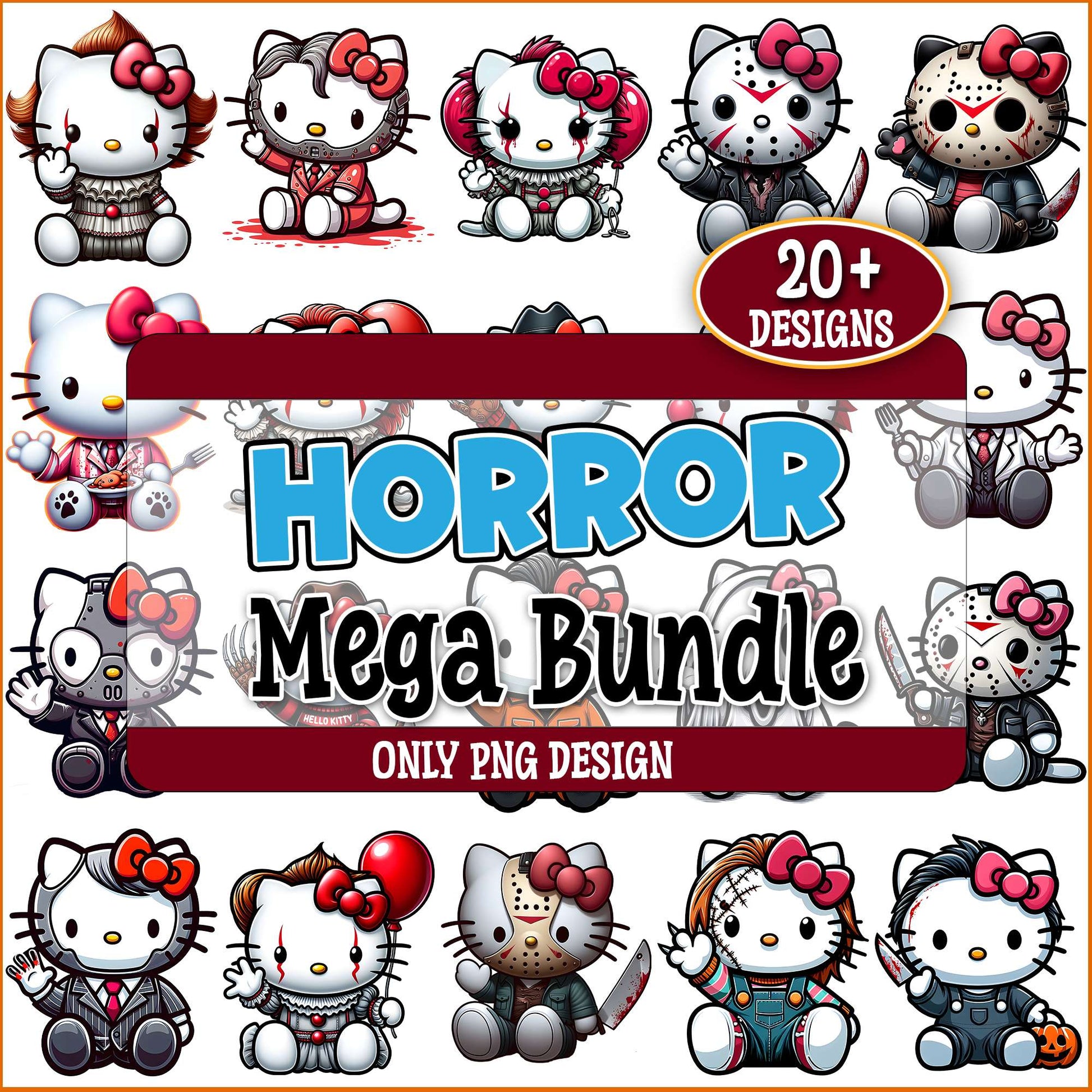 Hello kitty halloween edition png bundle