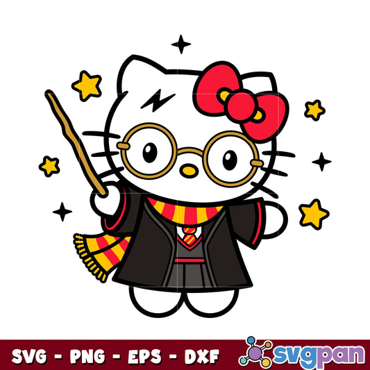 Hello kitty harry potter svg, sanrio hello kitty, harry potter svg