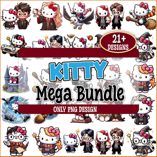 Hello kitty potter art png bundle
