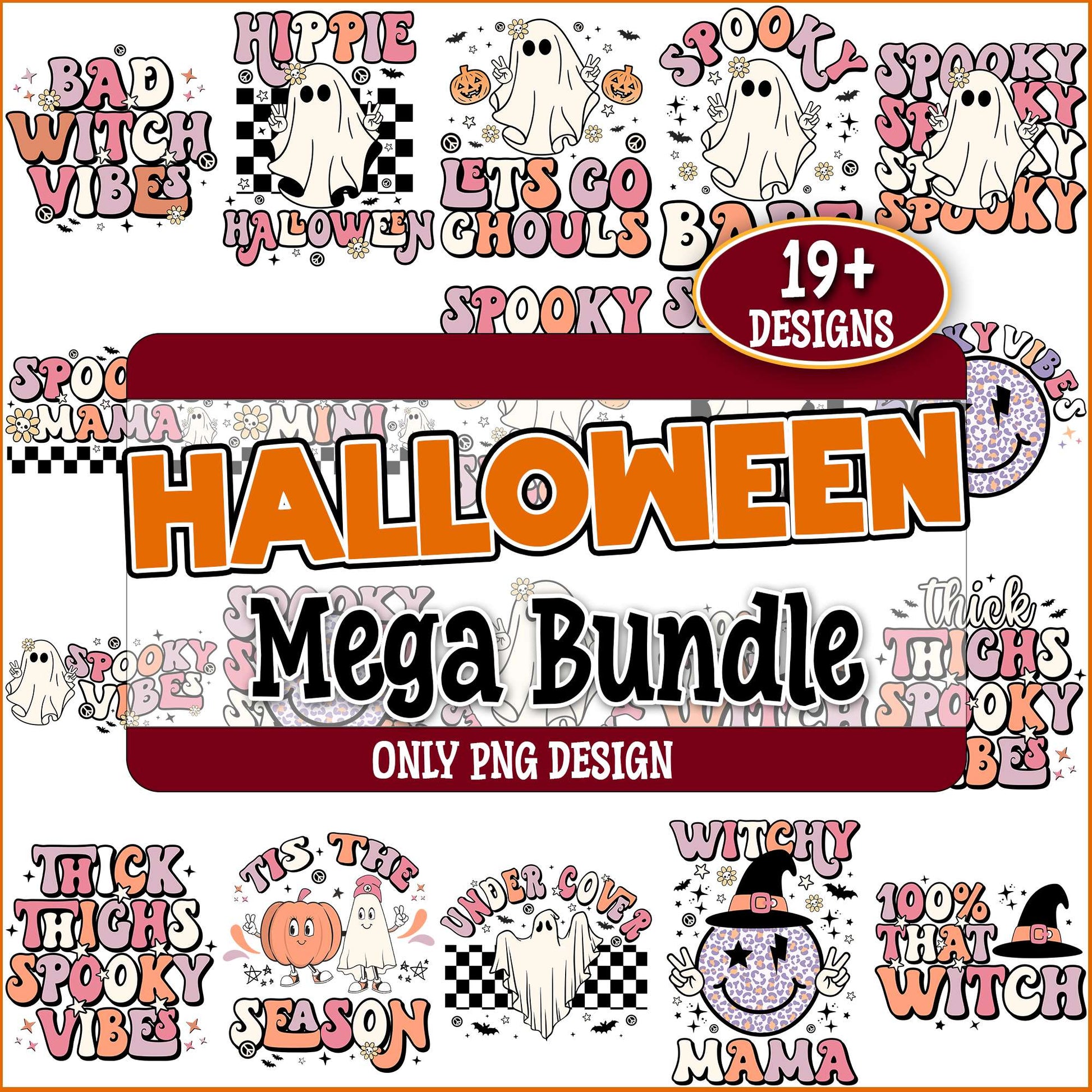 Hippie halloween png bundle