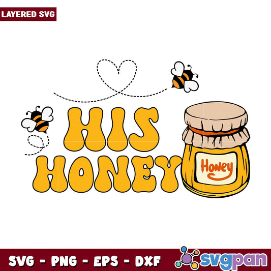 His Honey svg, Winnie the pooh character svg, Digital Download