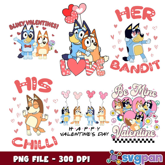 His chilli her bandit png bundle