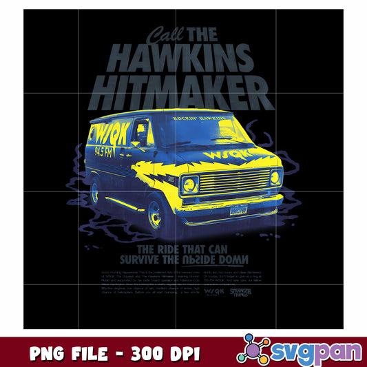 Hitmaker hawkins png, stranger things logo png, netflix horror png