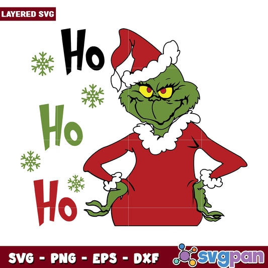 Ho Ho Ho Mr. Grinch svg, Grinch character svg, Digital Download