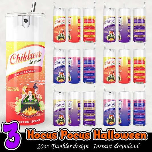 Hocus Pocus Halloween Tumbler PNG Bundle