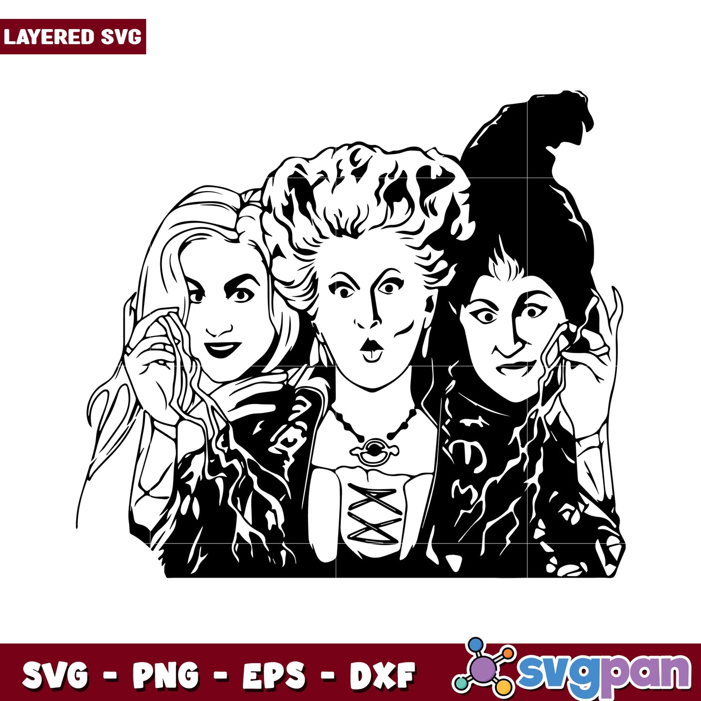 Hocus Pocus SVG Design for Crafting, Halloween and Home Decor