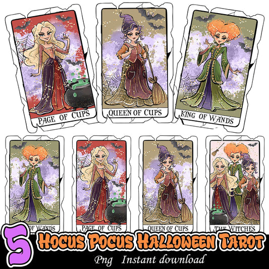 Hocus Pocus Tarot PNG Bundle - Instant Download