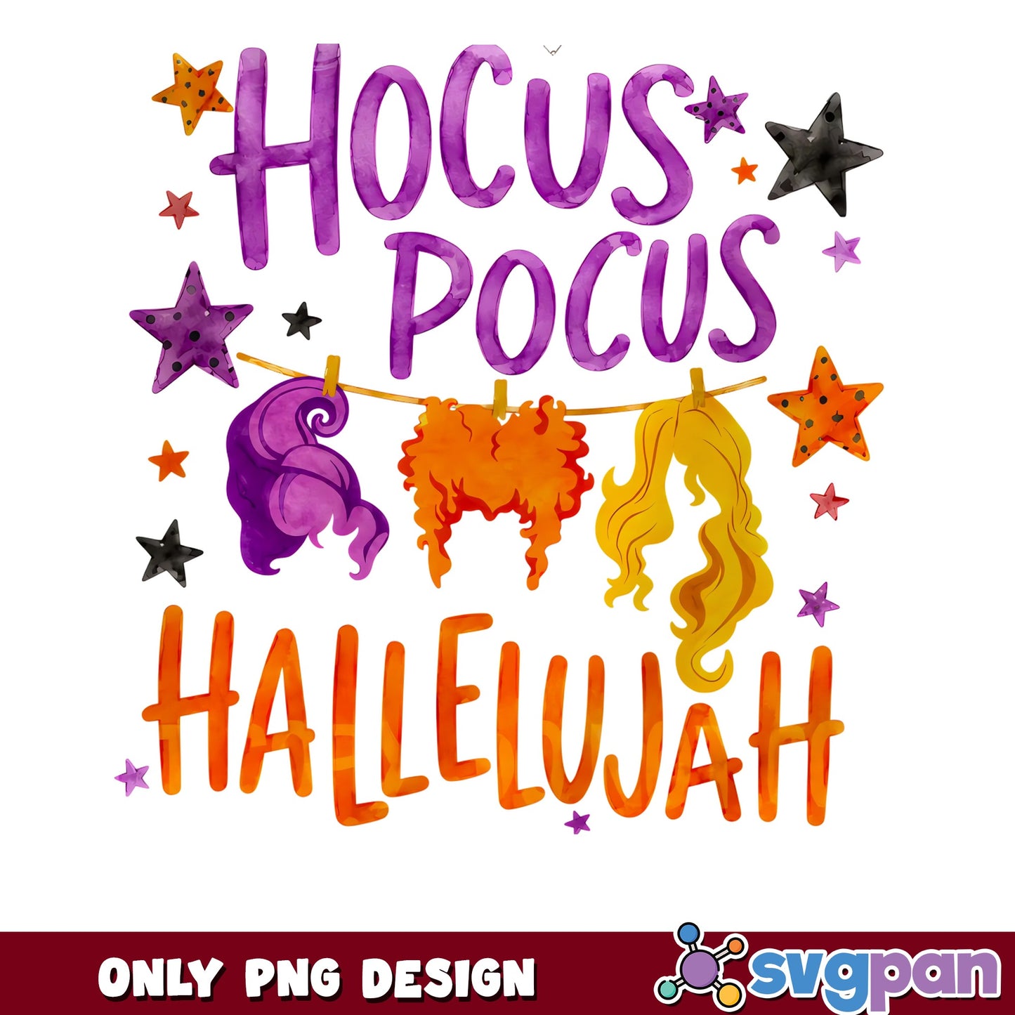 Hocus Pocus Hallelujah PNG, Sanderson Sisters PNG, Halloween PNG