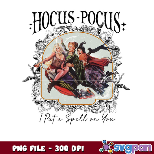 Hocus pocus i put a spell on you png, horror movie characters png, fall and halloween decor ​png