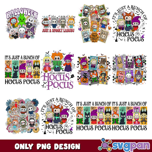 Hocus pocus labubu png bundle