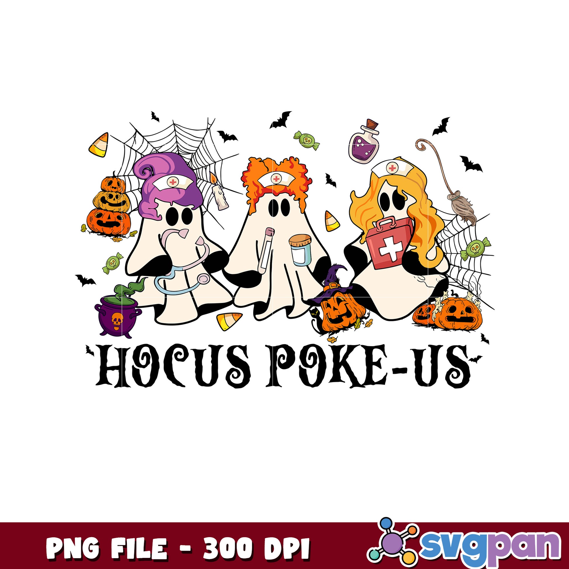 Hocus poke us png, horror movie characters png, fall and halloween decor ​png