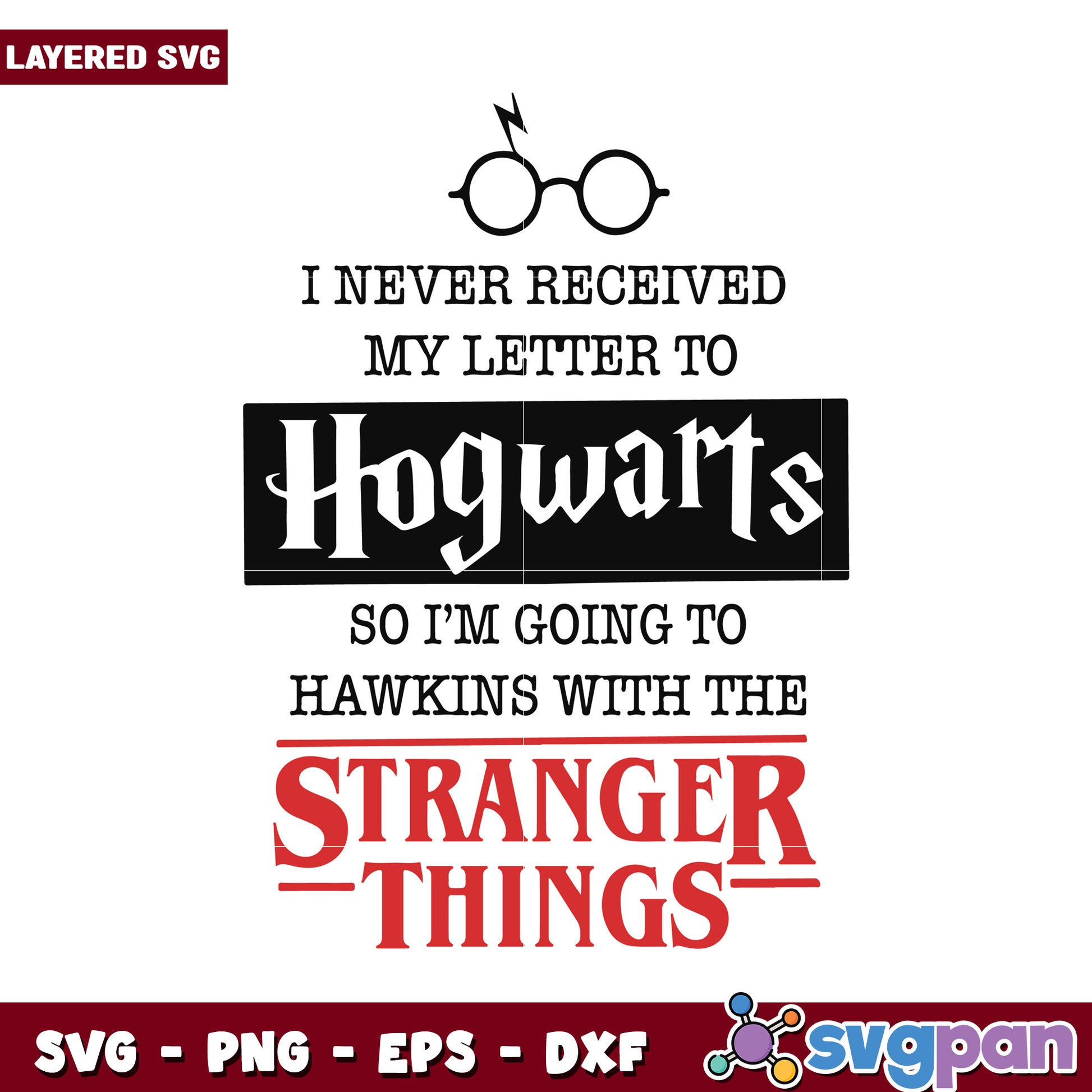 Hogwarts Letter Quote SVG Design, Perfect for Fans of Fiction