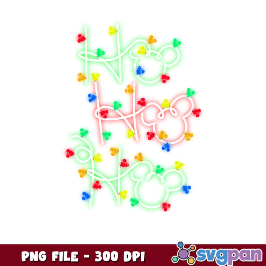 Hohoho mickey png, merry christmas​ png, holiday png