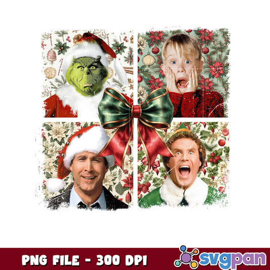Home alone png, christmas cartoons png, christmas tree png