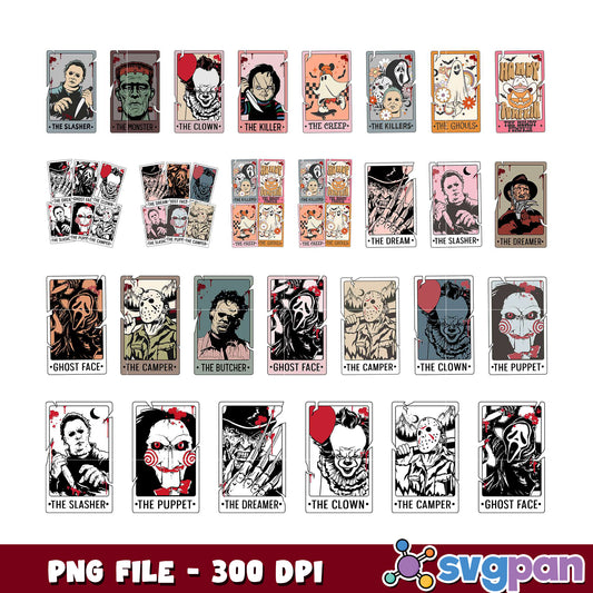 Horror Character PNG Bundle for Creative Projects
