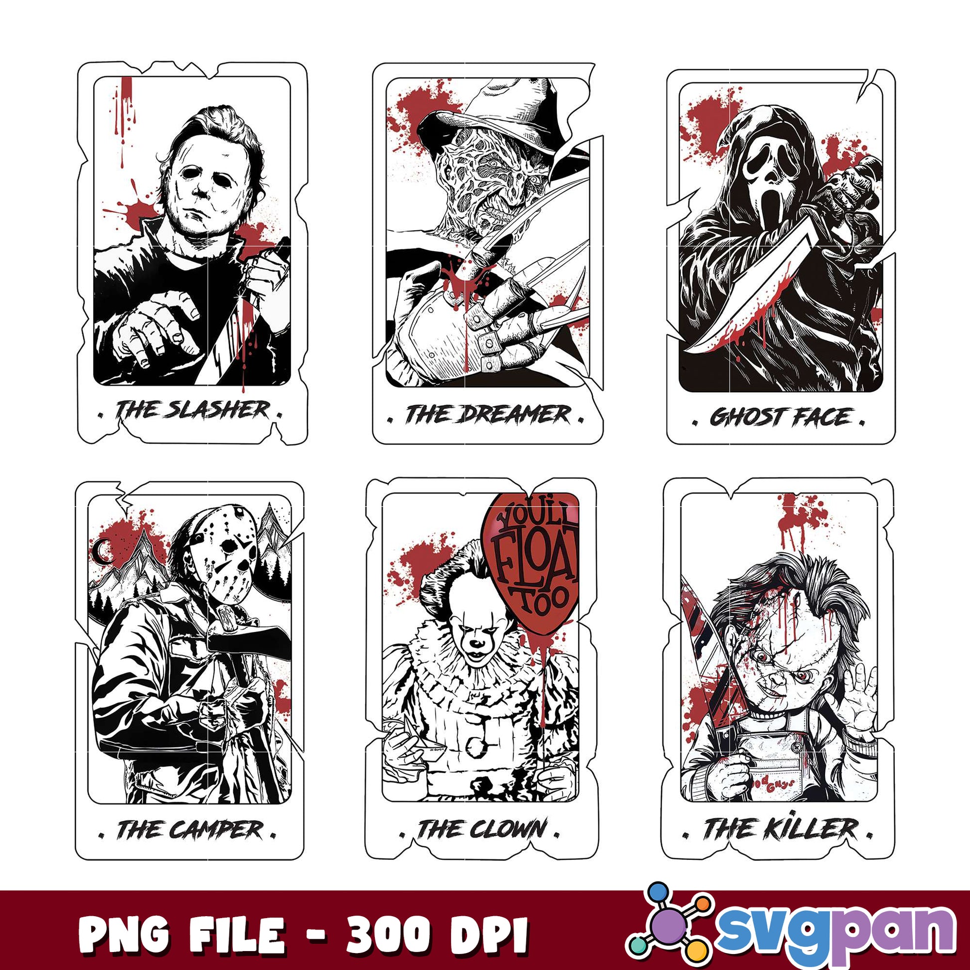 Horror Icons Bundle PNG Art for Creative Projects