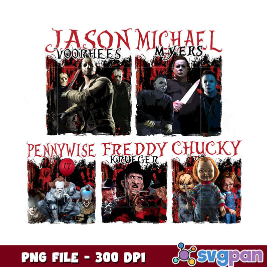 Horror Icons PNG Bundle 300 DPI