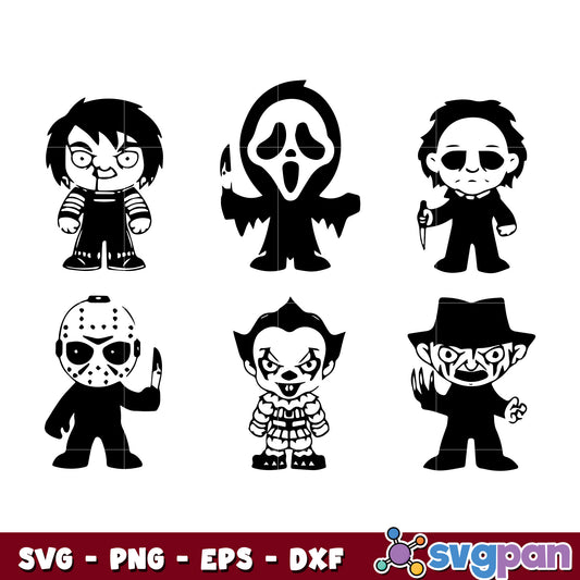 Horror Movie Characters Bundle svg