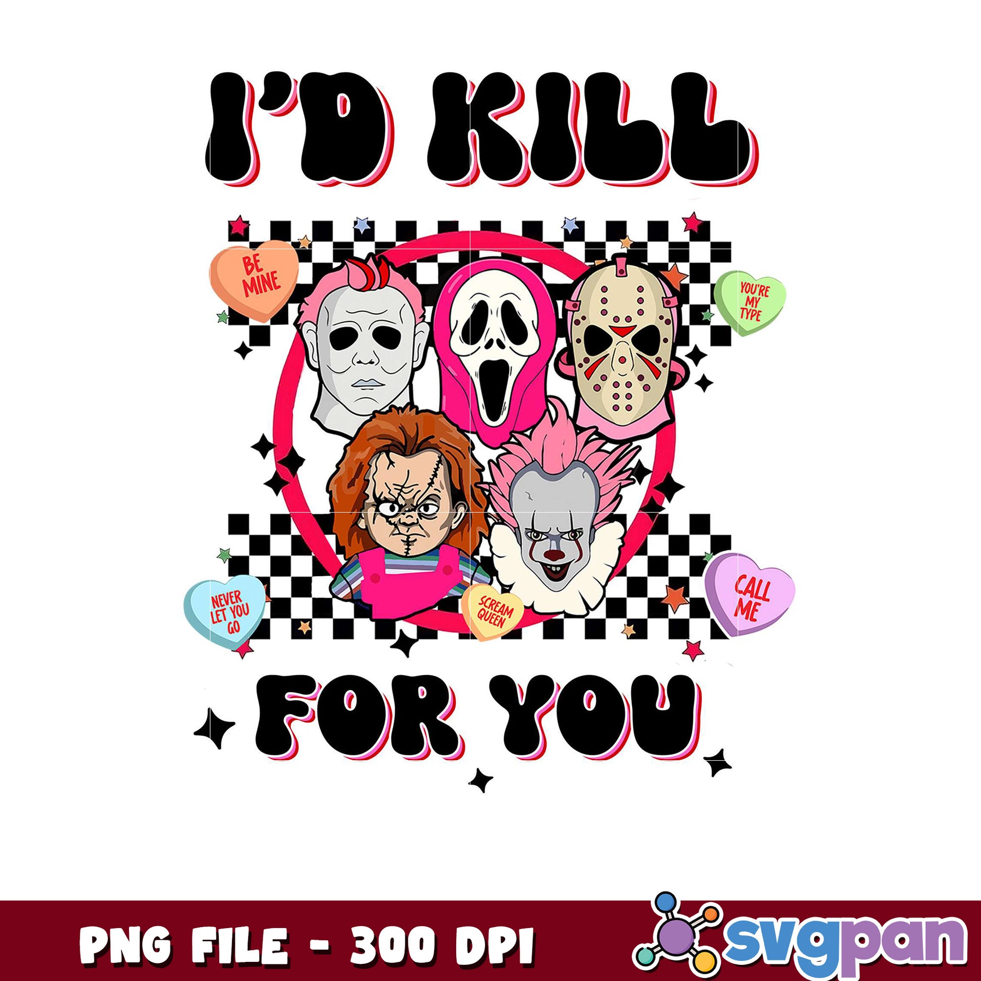 Horror Movie Characters Design, Perfect for Halloween Gifts