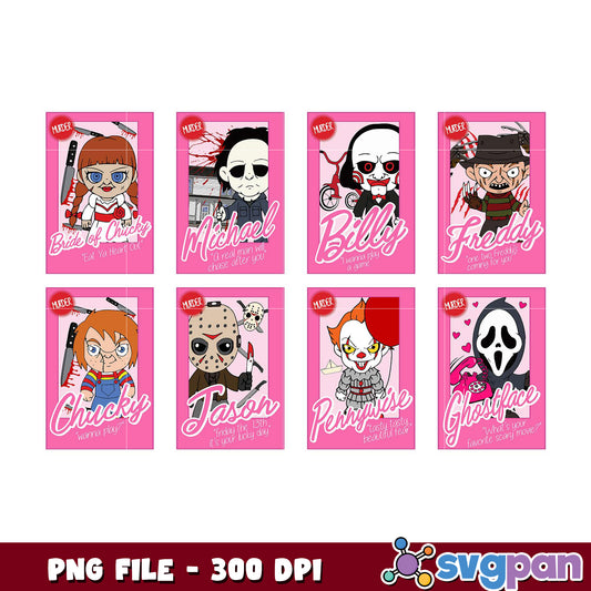 Horror Movie Characters PNG Bundle
