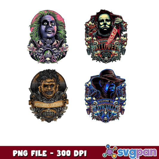 Horror Movie Characters PNG Bundle 300 DPI