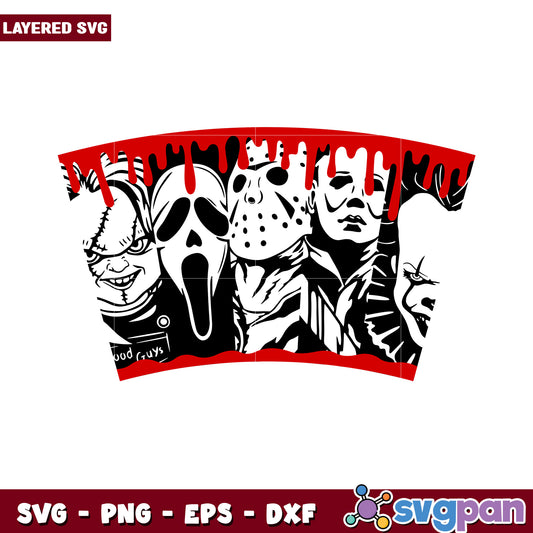 Horror Movie Characters SVG Design, Perfect for Crafting Projects