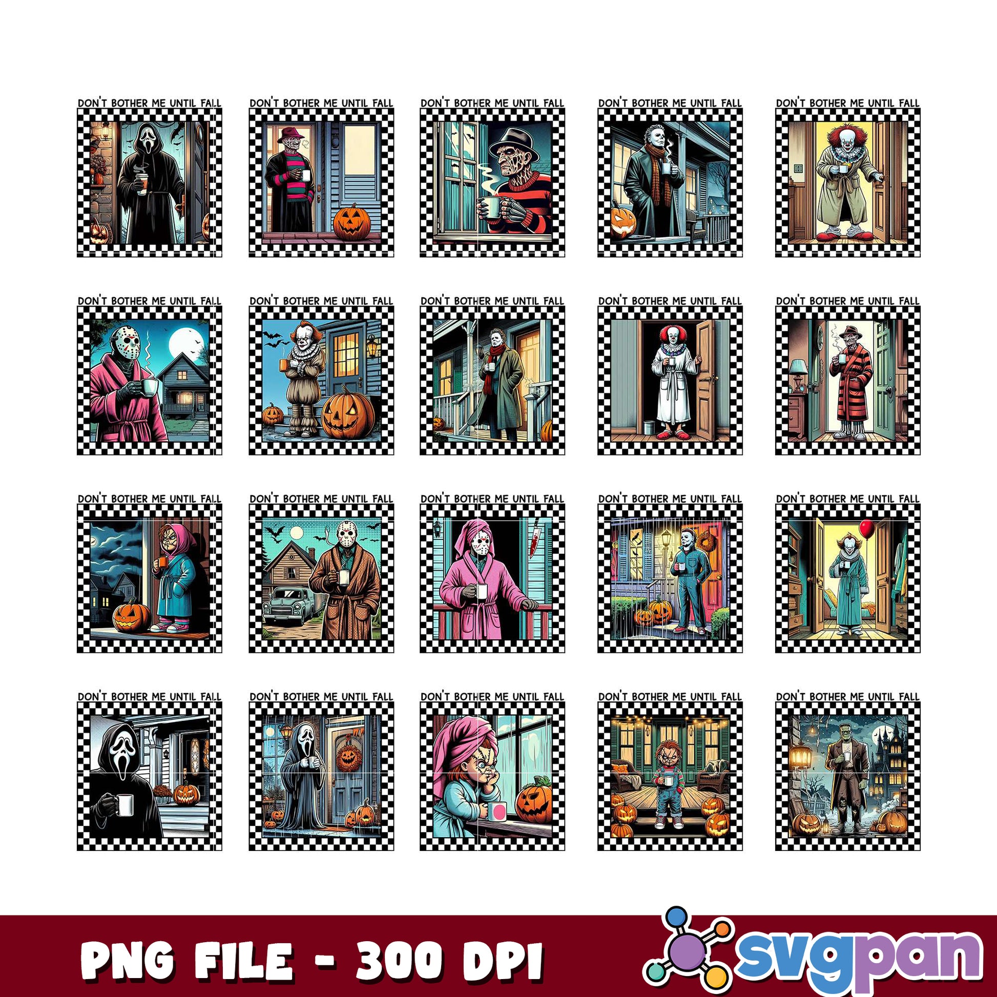 Horror Movie Halloween PNG Bundle