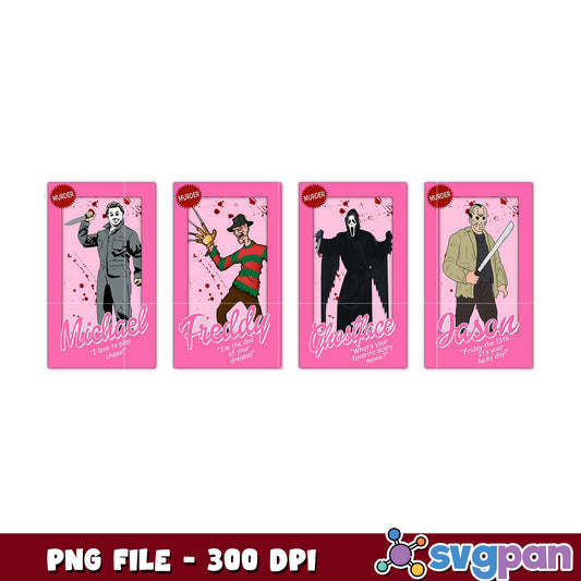 Horror Movie Icons PNG Bundle 300DPI