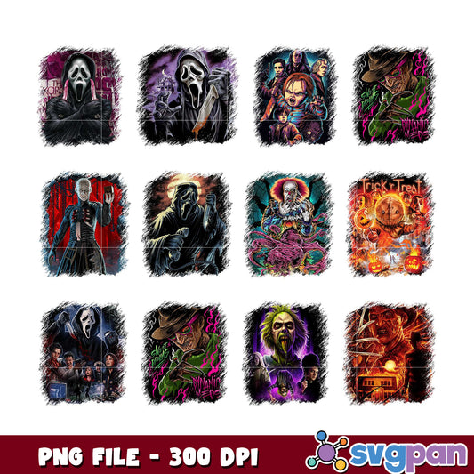Horror Movie PNG Bundle 300 DPI