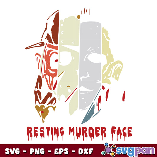 Horror Movies Resting Murder Face svg