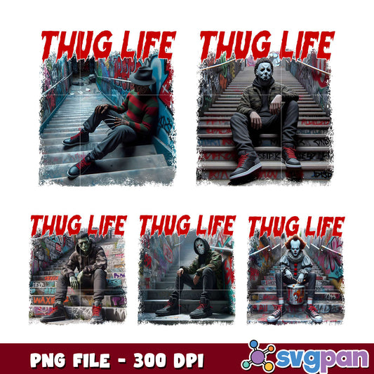Horror Thug Life PNG Bundle 300 DPI