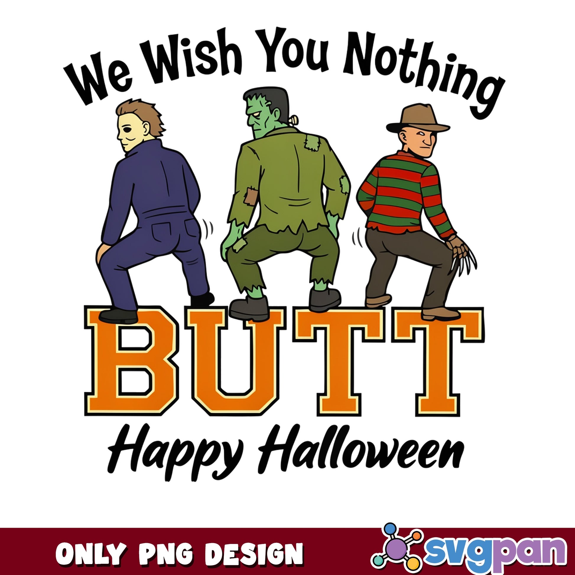Horror Characters Halloween PNG, Funny Halloween PNG, Michael Myers PNG