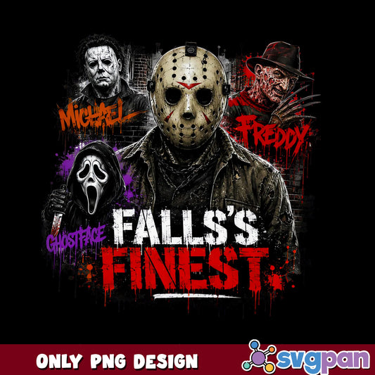 Horror Movie Characters Falls Finest PNG, Halloween PNG, Jason Freddy PNG