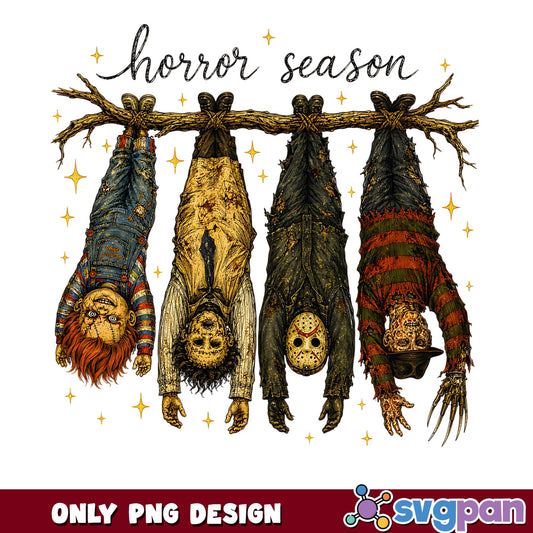 Horror Season Halloween PNG, Horror Characters PNG, Halloween PNG