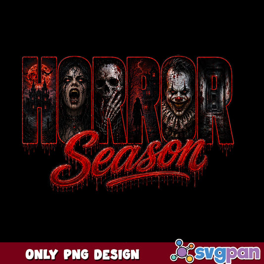 Horror Season Halloween PNG, Scary Clown Vampire PNG, Spooky PNG