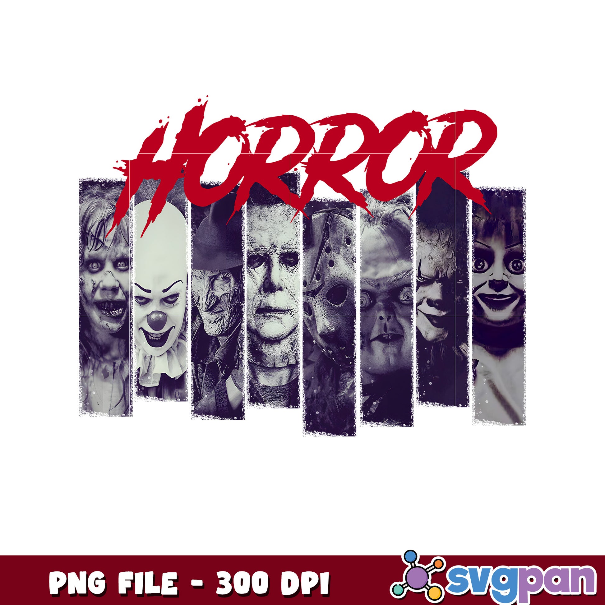 Horror characters pumkin face png, halloween design png, halloween pumpkin​ ​​png