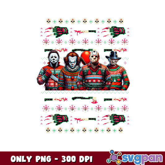 Horror halloween christmas png