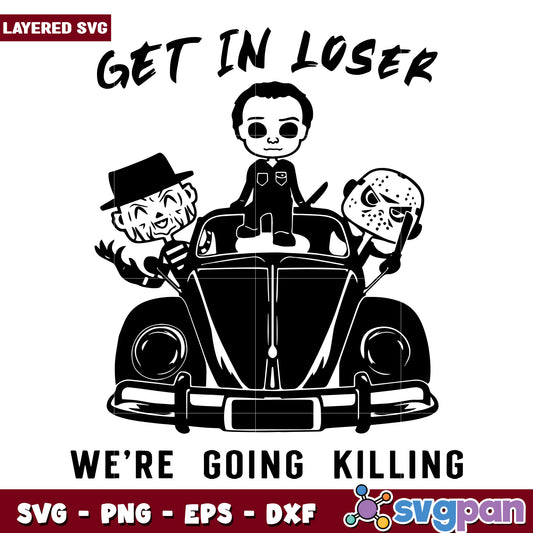 Horror movies characters svg, halloween fall svg, spooky characters svg (2)