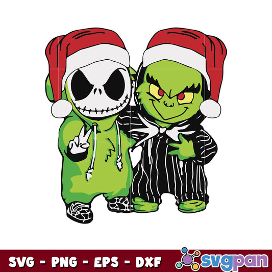 Horror nightmare before grinchmas svg