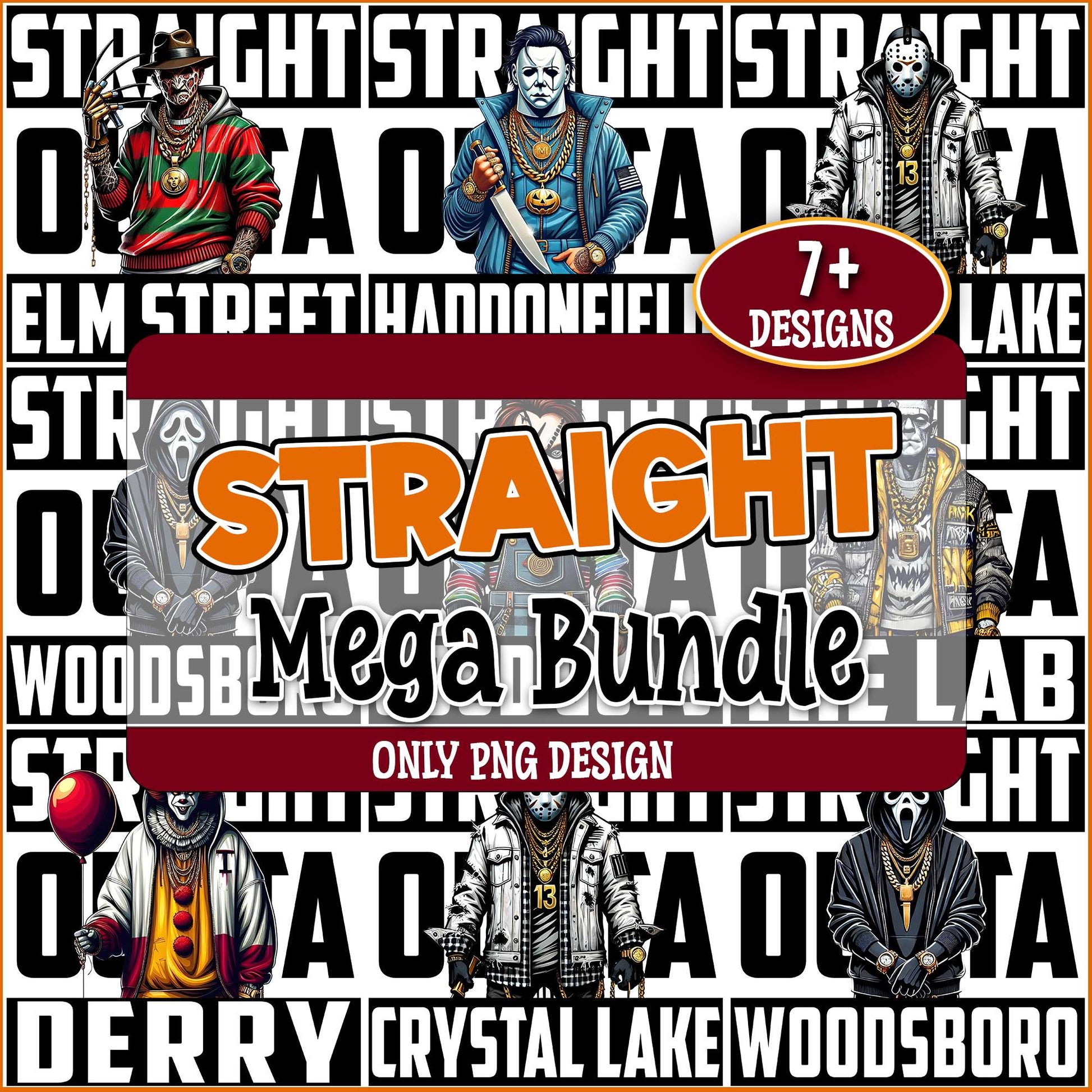 Horror street art png bundle