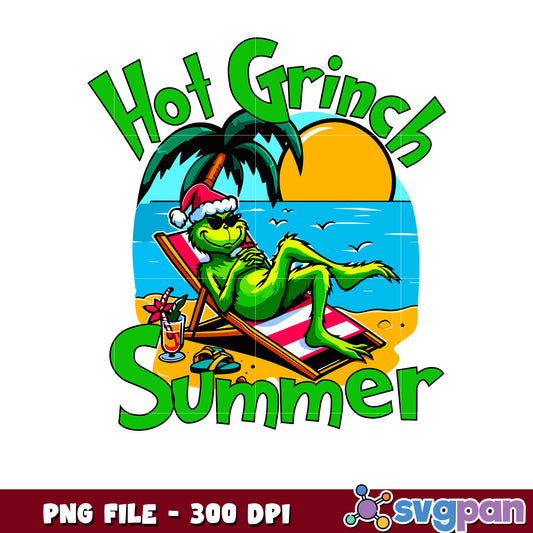 Hot Grinch Summer Summer Vaccay png, grinch memes png, grinchmas png