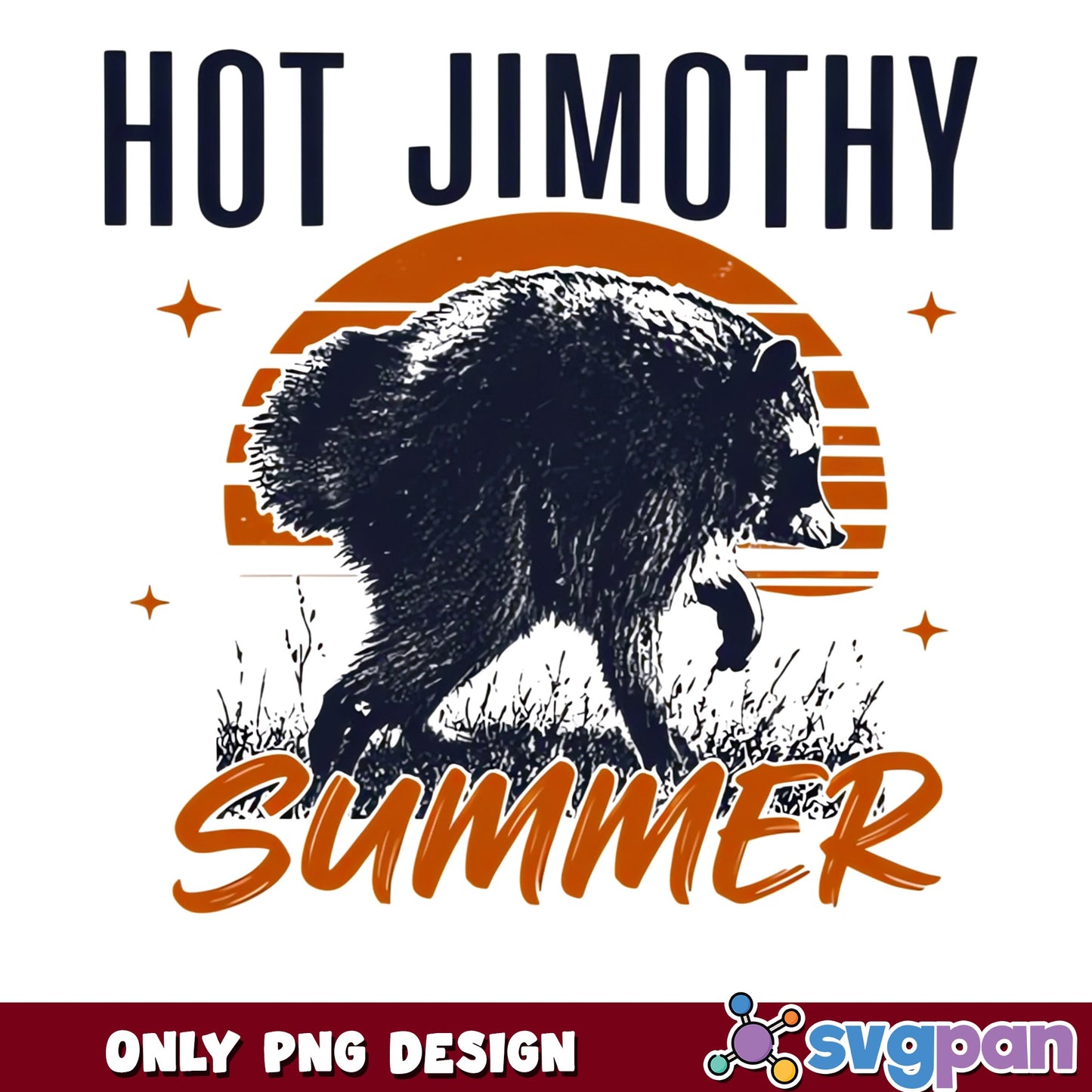 Hot Jimothy Summer PNG, Funny Wild Boar PNG, Summer PNG