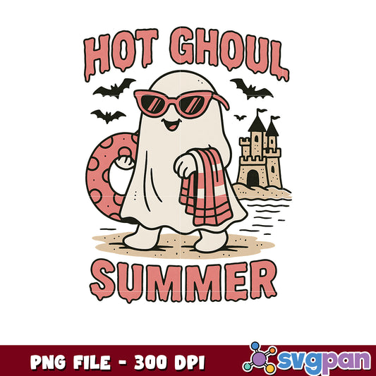 Hot ghoul summer png, halloween costume png, halloween goose png